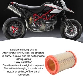 Aramox Filtro de Aire para Motocicleta, Apto para 400 659 696 795 800 821 939 1000 1100
