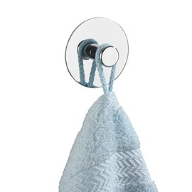 WENKO Turbo-Loc® crochet mural - fixer sans percer, Acier, 6 x 6 cm, Chromé