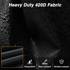 EVRBUL Charcoal Grill Cover, Outdoor Grill Cover, BBQ Barbecue Barrel Cover with Reflective Strips & Air Vent Compatible with Char-Griller Pro Deluxe Charcoal Grill 2121 2727