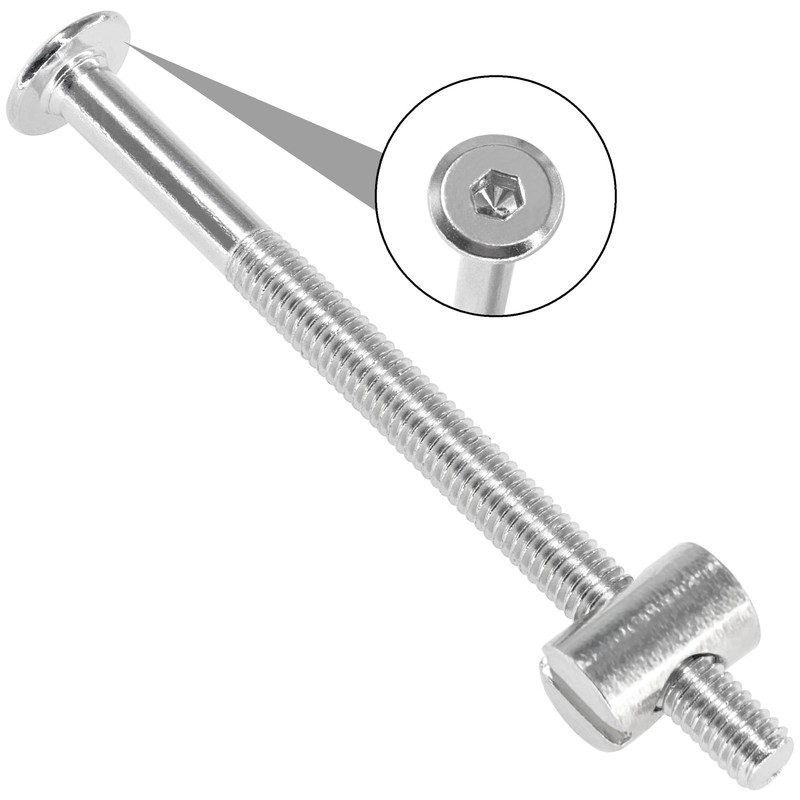 10 Sets of Furniture Connector Bolts and Barrel Nuts,Bed Bolt