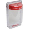 Fire Alarm Stopper II Without Horn Flush Mount - Fits Virtually All Manual Pull Stations - Clear - Tamperproof - Polycarbonate