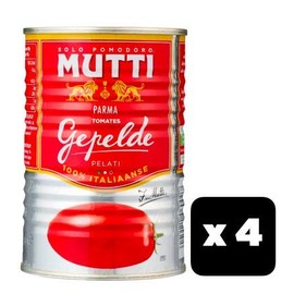 4x Mutti Pomodori Peeled Plum Tomatoes 400g. 100% Italian!