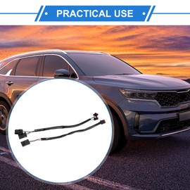 VekAuto 1 Pair Can Bus Circuit Wire Extension Harness Compatible for Harley-Davidson Dyna 2012-2017, Plastic Black