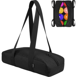 Bocce Sets Carry Bag Bocci Storage Organizer Bag for Holding 8 Boccie Balls, Portable Bocce Balls Tote Bag for Carrying Bocce Game - Size: Small