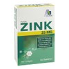 Zinc 25 mg tablets with 25 mg elemental zinc in