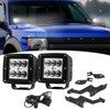 Wsays 2pcs 24 W LED Light Pods & Ditch Hood