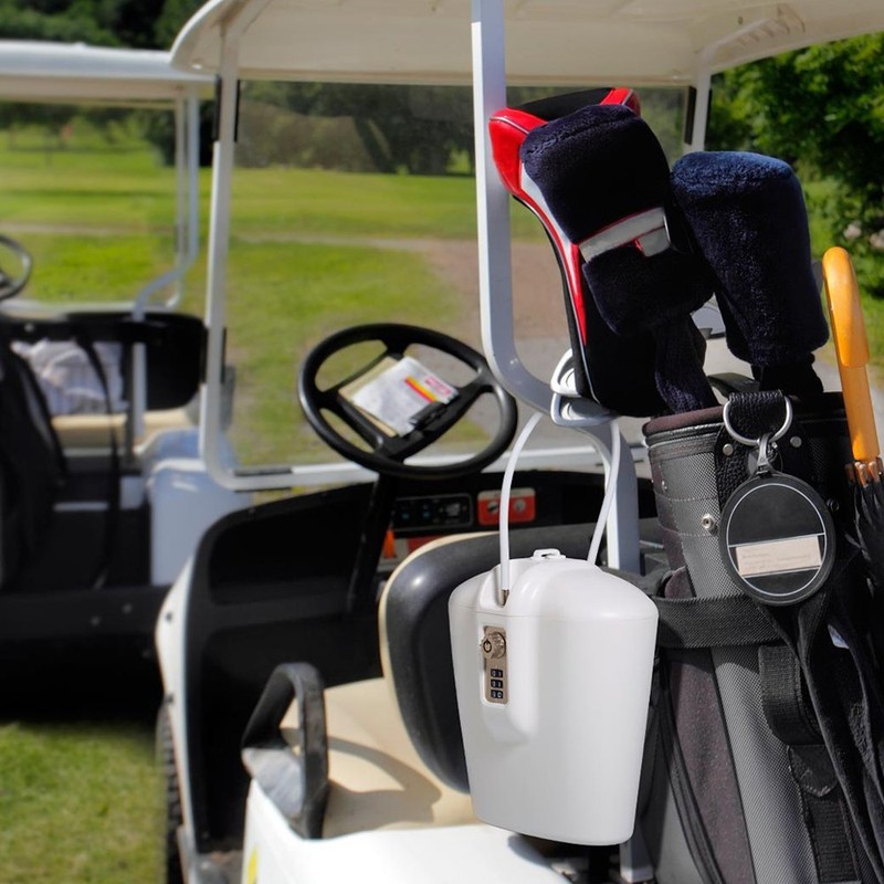 SAFEGO Portable Indoor/Outdoor Lock Box Safe with Key and Combination