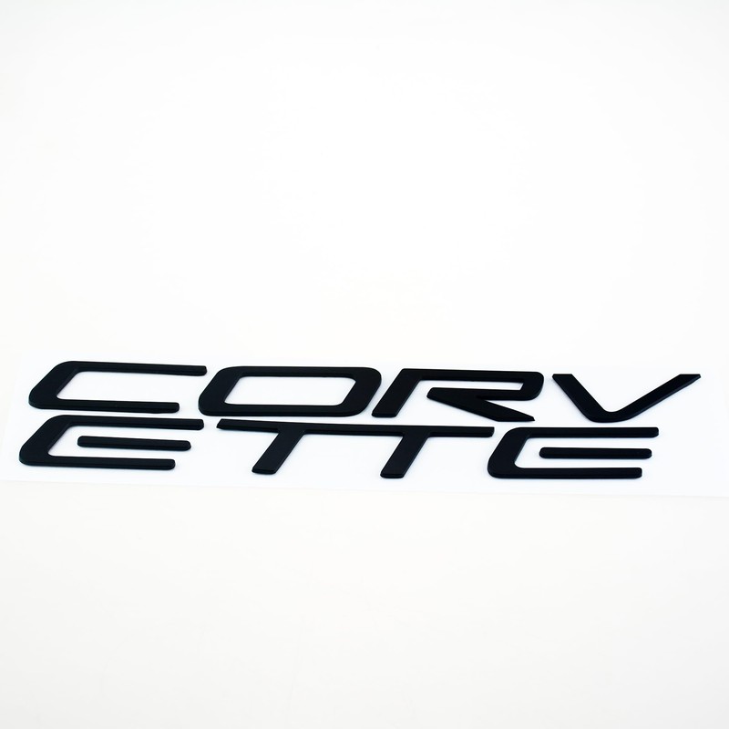 1x 97-04 C5 Corvette Rear Bumper Inserts Letters Emblem 3D