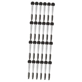 Baluue 24pcs Double-ended Makeup Sponge Applicator for Eyebrow and Eyelash Brushes for Blending Powder and Liquid Cosmetics Design Sturdy Handle for Professionals and Makeup