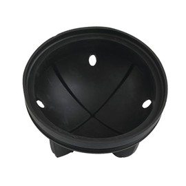 Kingston Brass KD4300 Made to Match Garbage Disposal Splash Guard, 3-3/8'' (L) x 3-3/8'' (W) x 2-1/8'' (H), Black