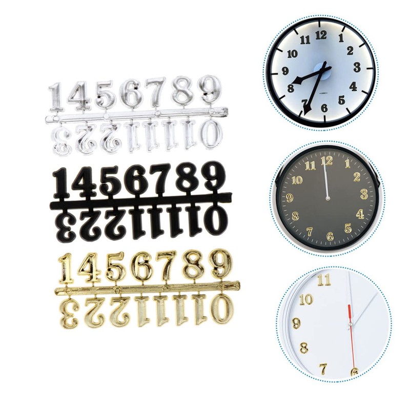 Mipcase 3 Sets Digital Clock Numbers Sturdy Replacement Numerals for