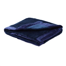 PiccoCasa Dog Blanket Washable, Fleece Puppy Blankets Soft and Warm for Pets Flannel Bed Cover Navy Blue 60cm x 80cm