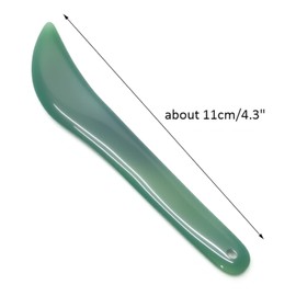 Dtacke Green 11cm/4.3" Polishing Burnisher Natural Agate Knife Gold Silver Jewellery Hand Polishing Burnisher Tool