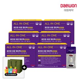 25-Type All-in-One Immune Multi-Pack Multivitamin (Milk Thistle + Lutein + rTG Omega-3) 6 Boxes / Free Shopping Bag + Paper Charm / 25종 올인원 이뮨 멀티팩 종합비타민 (밀크씨슬+루테인+알티지 rTG 오메가3) 6박스  쇼핑백+페이퍼참 증정