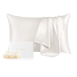 THXSILK Pillowcase Pillowcase Silk Double Sided 100% Silk Top Grade 6A OEKO Certified, Good Breathability, Reduces Friction, Beautiful Hair & Skin, Sensitive Skin, Sleep Support, Sleep Support, Sleep