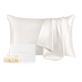 THXSILK Pillowcase Pillowcase Silk Double Sided 100% Silk Top Grade 6A OEKO Certified, Good Breathability, Reduces Friction, Beautiful Hair & Skin, Sensitive Skin, Sleep Support, Sleep Support, Sleep