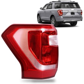Tail Light Compatible with 2018-2021 Ford Expedition XL XLT Replacement Left Driver Side,Halogen Type Rear Light Taillight Brake Lamp FO2800271(with Harness & Bulb)