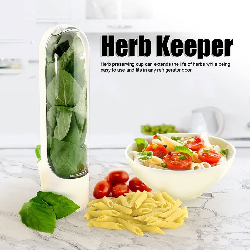 Herb Keeper Preserver,Refrigerator Herb Storage Container Herb Savor Preserver Cilantro