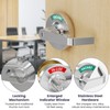 Crystmetal Privacy Indicator Lock Inuse or Vacant, Occupied Door Handle,