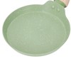 Frying Pan Wood Handle Aluminum Alloy Cooking Skillet Fast Heating