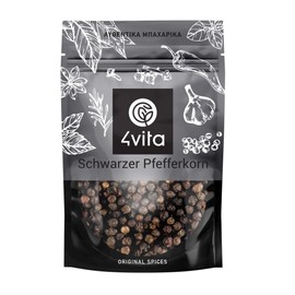 4Vita Whole Dried Black Peppercorns 70g
