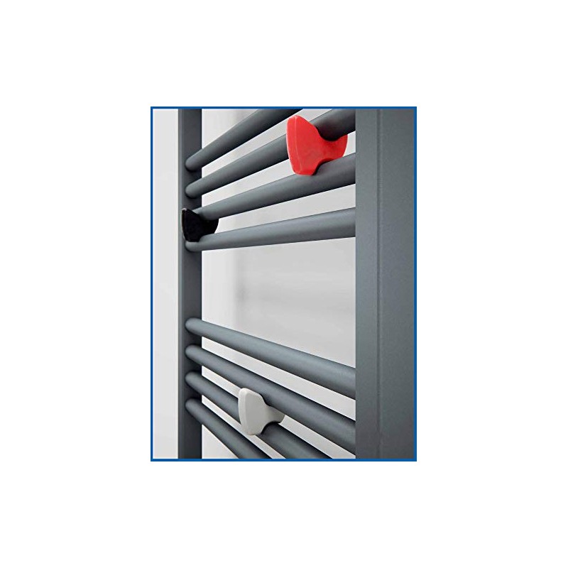 Yo! Towel Rail for Bathroom Radiators Pack of 4 (Black)