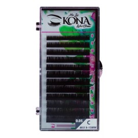 Kona Lashes Blister Pestañas Kona Lashes  Mink 1x1  Volumen