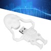 Cartoon U Disk White Skull Appearance High Speed Bulk Storage