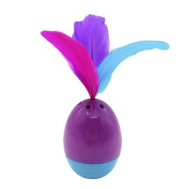 Fancy Pets Juguete Huevo Mágico con Catnip para Gato Mediano Interactivo de TPR con Pluma