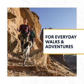 RUFFWEAR Knot-a-Leash Reflective Rope Dog Lead with Carabiner Hook, 1.5 m Length, 11 mm Thick, Obsidian Black