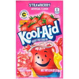 Kool-Aid Strawberry Drink Mix, (0.14 oz Packet)