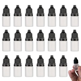 EIR Pack of 20 Liquid Bottles, Pipette Bottles, 15 ml, Mini Bottles for Filling, Dropper Bottle, Empty Plastic Bottles, Travel Bottles, Liquid Bottles, Squeeze Bottles, Dosing Bottles with Child Lock