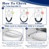Quiet-Close Elongated Toilet Seat, Heavy Duty Toilet Seat Cover Comfort