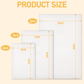 Tapvai Stretcher Frame Canvas for Painting, Pack of 6, 30 x 20.20 x 15.15 x 10 cm, Canvas Made of Acid-free Cotton, Canvas Canvases for Acrylic Paints, Oil Painting, Beginners, Artists