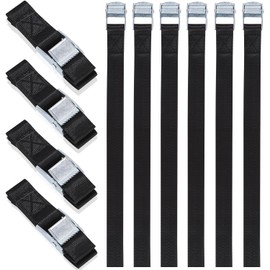 Pack of 12 50 cm lashing straps, short, small lashing strap for bicycle, adjustable lashing straps with clamping lock, lashing strap for motorcycle, strap for bicycle carriers, fastening strap,