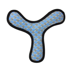 TUFFY - World's Tuffest Soft Dog Toy - MEGA Boomerang - Squeakers - Multiple Layers. Made Durable, Strong & Tough. Interactive Play (Tug, Toss & Fetch). Machine Washable & Floats.