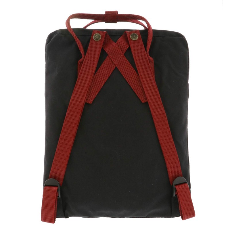 Fjallraven Women's Kanken Backpack, Black/Ox Red, One Size