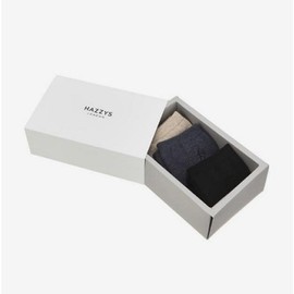 Hazzys (대구신세계)블랙 퍼피자수 면 단목양말3종세트 HISS5E220BK (DAEGU SHINSEGAE) Black Puppy Embroidery Cotton Low-Cut Socks 3-Piece Set HISS5E220BK
