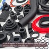 sourcing map Neoprene Rubber Sheet Rolls 3mm(T) x45mm(W) x2m(L), Solid