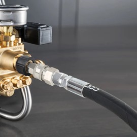 Corretic Pressure Washer Whip Hose - 10 FT x 3/8 Inch, Hose Reel Connector for 4000 PSI Power Washer