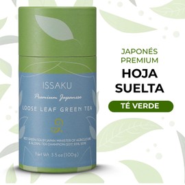 Issaku Japanese Green Tea Loose Leaf – Premium Japanese Green Tea – Loose Leaves – Vegan and All-Natural Loose Green Tea – Antioxidant-Rich Fukamushi Sencha Tea – 3.5 oz