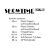 Showtime Silver Asst for 100 Party Accessory (1 count)
