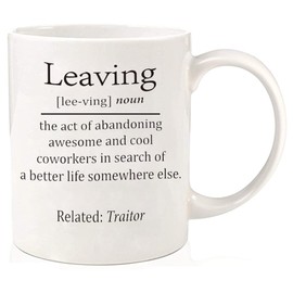 Retirement Gifts for Coworker Women Men Going Away Gift for Coworker,Coworker Leaving Gifts,Farewell Gifts for Coworkers, New Job Goodbye Farewell Coffee Mugs