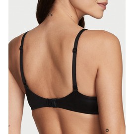 Victoria's Secret Victoria's Secret Perfect Coverage T Shirt Bra, Full Coverage, Lightly Lined, Adjustable Straps, Bras for Women, Body by Victoria Collection, Black (36C)