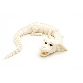 Genérico Articulated Lucky White Dragon Figure – 45 cm – Articulated Dragon Figure – Toy for Collectors, Decoration and Original Gift – Lucky Dragon Flexible – Falkor – Fujur