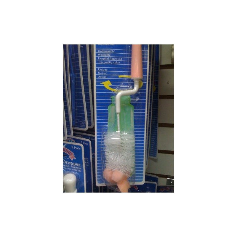 Baby King E-Z Swivel Nipple & Bottle Brush Color May