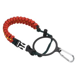 PATIKIL Water Bottle Holder, Paracord Handle Carrying Lanyard Strap Carrier with Ring for 12oz to 64oz Wide Mouth Bottles, Red