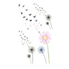 Oottati Small Cute Temporary Tattoo Dandelion Hand (Set of 2)