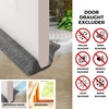Draught Excluder for Doors and Windows Reusable and Washable Double