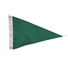12x18" Blank Irish Green Nylon Pennant Flag - Proudly Made in the USA